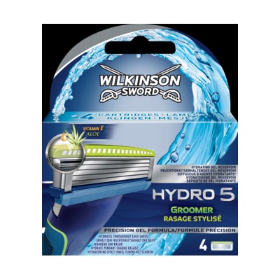 Wilkinson Лезвия для бритвы Hydro 5 Groomer, 4 шт