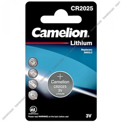 Бат. диск.CAMELION CR2025, BL-1шт.литиев (д/часов,