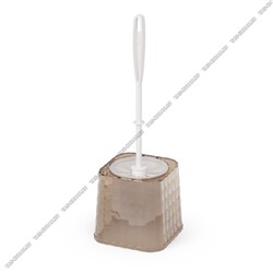Ерш+подст WC "Кристалл" прозр.шоколад (12х12 h35см