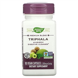 Nature's Way, Triphala, смесь премиального качества, 500 мг, 90 вегетарианских капсул