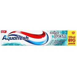 Aquafresh зубная паста 125мл Заряд свежести (Active Fresh)
