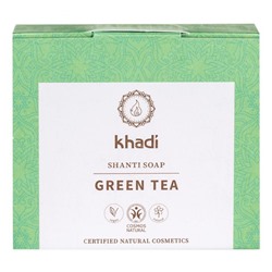 Khadi Naturkosmetik Shanti Soap Green Tea 100g  Мыло Шанти Зеленый чай 100г