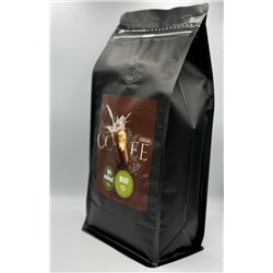 Кофе зерно упаковка 1 кг смесь Арабики и Робусты