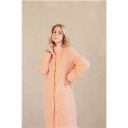 8084 Пальто стёганое Premium Аlpolux пудрово-розовое