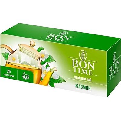 «Bontime», чай зелёный «Жасмин», 25 пакетиков, 37 г