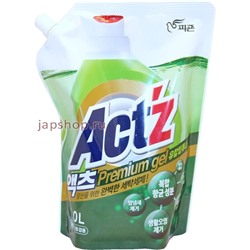 Act’z Premium Gel Концентрированный гель для стирки белья, аромат эвкалипта, мягкая упаковка, 1 л(8801101882852)