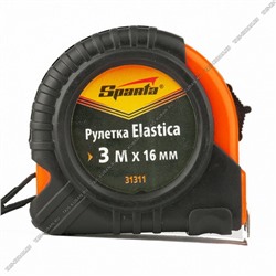 Рулетка Elastica 3м х 16мм,обрезин.корпус