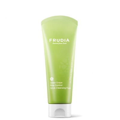 Frudia Green Grape Pore Control Scrub Cleansing Foam  Очищающая пенка-скраб для контроля пор с зеленым виноградом