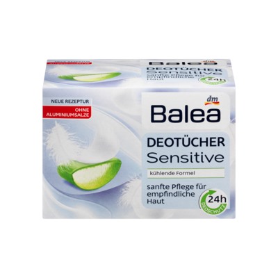 Balea (Балеа) Deo Tucher Sensitive Ароматизированные салфетки Чувствительный , 10 шт
