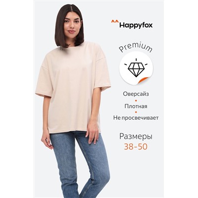 Женская футболка оверсайз Happyfox