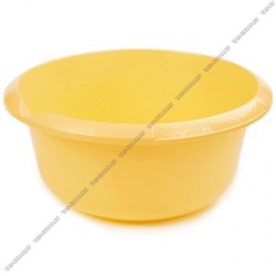 Миска круг 2,5л носик д/слива желт.нежн (d22 h11см