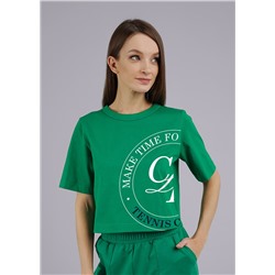 Футболка женская CLE LF24-1099/5 зелёный