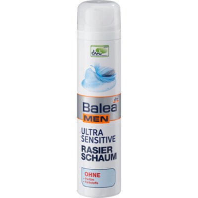 Balea Men ultra sensitive Rasierschaum Пена для бритья для очень чувствительной кожи, 300 мл