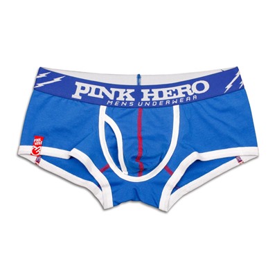 Мужские укороченные боксеры Pink Hero голубые Devil PH1226-3