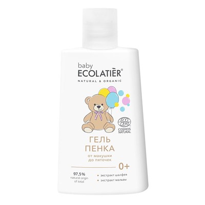 Гель-пенка От макушки до пяточек 0+ Ecolatier baby 250 мл