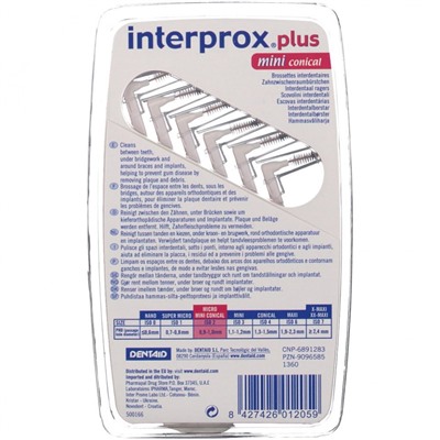 interprox (интерпрокс) plus miniconical 1,0 mm 6 шт