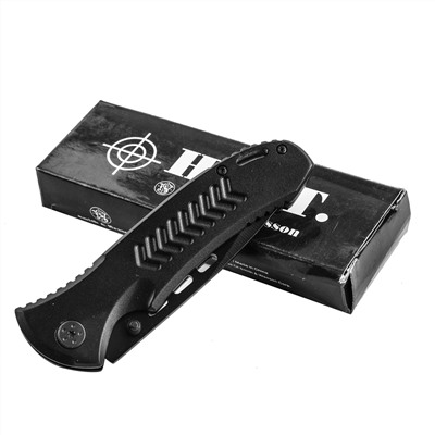 Нож Smith & Wesson Extreme Ops CK08TBS (США) (Крутой ножеманский складник с серрейтором, твердая углеродная сталь отлично держит заточку. Отличная цена по акции только в нашем магазине!) №776 *