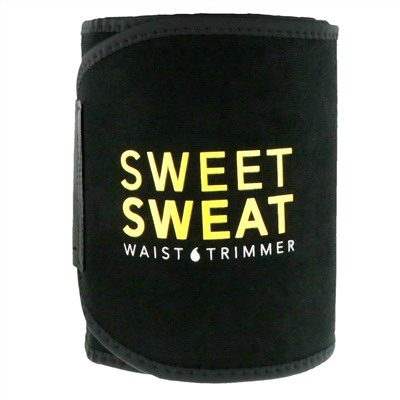 Sports Research, Триммер для талии Sweet Sweat, размер M, черный и желтый, 1 шт.