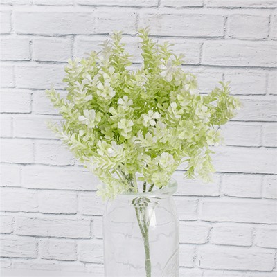 Веточка декоративная Бересклет бархатистый 30 см белые цветы
