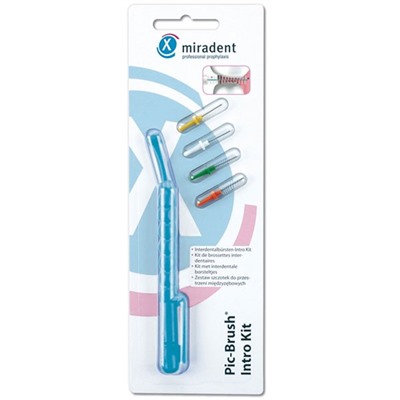 miradent (мирадент) Pic-Brush Intro Kit blau transparent 1,8 - 6,5 mm 1 шт