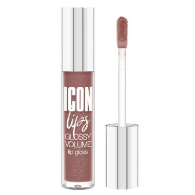 LUX visage LIP  Блеск для губ с эффектом объема ICON lips glossy volume 506 Ice Taupe