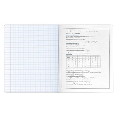 Тетрадь предметная арт. 63419/50 "АНИМЕ" АЛГЕБРА  / А5+ 48 л., блок - печать в две краски, мягкий переплёт (2 скобы), выборочный ТВИН УФ-лак/