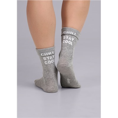 Носки детские CLE С1513 20-22, 22 меланж серый