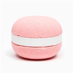 Бомбочка для ванны "Макарун" розовая, 50 г