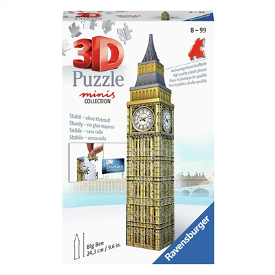 3D пазл Ravensburger «Биг-Бен» мини, 54 эл. 11246