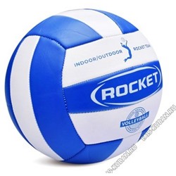 Мяч волейбол d22см резина, цв."Бело-синий" (60)