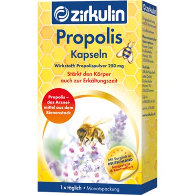 Zirkulin Propolis Kapseln Прополис 150 мг с Витамином С, Капсулы, 30 шт