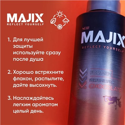 Lider Kozmetik Дезодорант спрей мужской Majix Chocolate 150мл