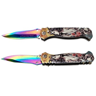 Складной нож Lion Tools 9503 (Мексика) - Материал клинка - нержавеющая сталь 420, длина клинка - 95 мм, длина рукояти - 115 мм. Отличный нож для самообороны и повседневных целей №