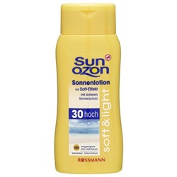Sunozon soft и light Sonnenlotion Солнцезащитный лосьон 200 мл
