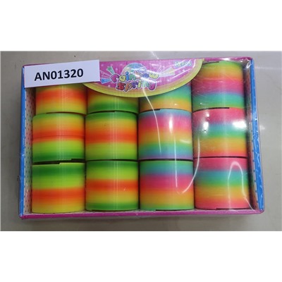 Пружинка-радуга разноцветная mix (7,5х6,5 см)