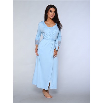 Комплект халат+пижама_7060/голубой