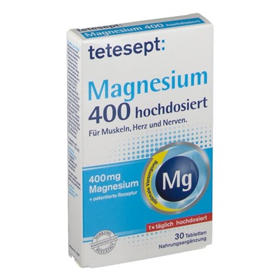 tetesept (тетесепт) Magnesium 400 hochdosiert 30 шт