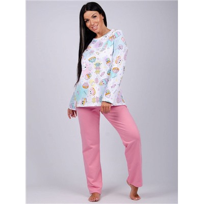 Пижама, домашний костюм ДК-636-розовый
