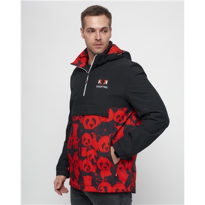 Куртка-анорак спортивная мужская красного цвета 88629Kr