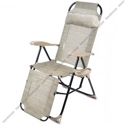 Кресло-шезлонг складное,с подножкой/полка с подста