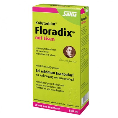 Krauterblut (Краутерблут) Floradix mit Eisen 500 мл
