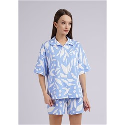 Пижама женская CLE LP24-1103/1 голубой/молочный