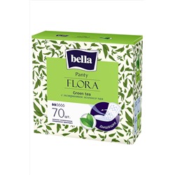 Женские ароматизированные ежедневные прокладки bella FLORA Green tea 70 шт. Bella