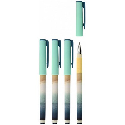 Ручка шариковая синяя 0,7мм AQUARELLE REFLEXION DOUBLE SOFT, масляные чернила, резиновый грип
