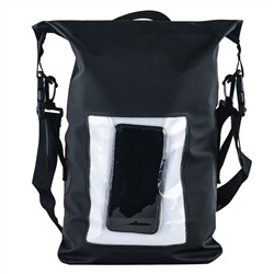 Герморюкзак 10 л для активного отдыха на воде (черный) - Можно нести в руках или на плечах как рюкзак. Быстросъемные лямки на фастексе. Внутренние компрессионные стропы позволяют регулировать объем. Изготовлен из прочного на разрыв непромокаемого материала ПВХ 500D №708