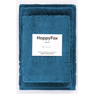 Набор махровых полотенец 3 шт Happy Fox Home