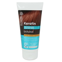 Бальзам для тусклых и ломких волос с кератином Dr.Sante Keratin 200 мл