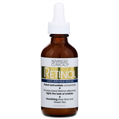 Advanced Clinicals, Retinol Serum, 1.75 fl oz (52 ml)