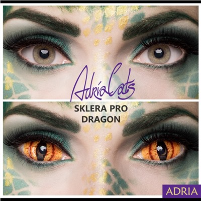 Склеральные контактные линзы Adria Sclera Pro (1 шт.) dragon