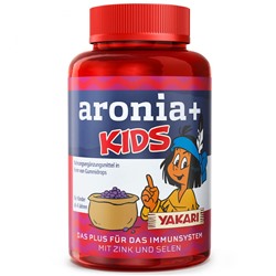 aronia+ KIDS Арония Плюс Кидс, Комплексные витамины с цинком и селеном для взрослых и детей от 4-х лет, в жевательных таблетках, 60 шт